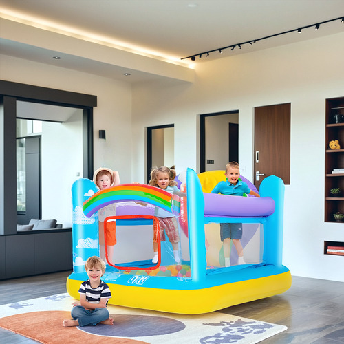 Trampolín Castillo Inflables Para Niños Con Bomba Inflable
