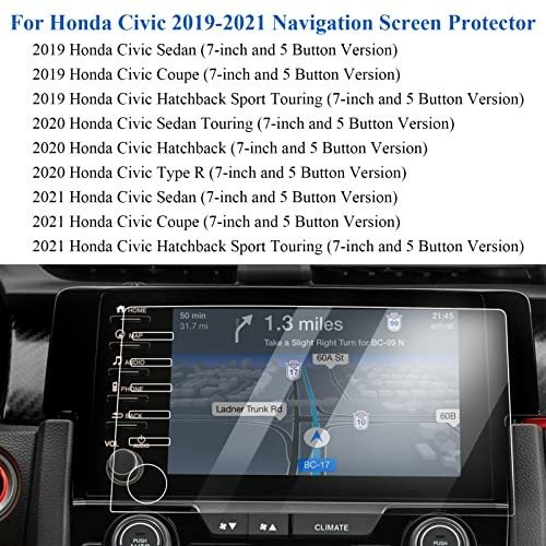 Protector Pantalla Vehiculo 7 Para Honda Civic Touring 5