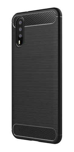 Funda Tpu Fibra Carbono Rugged Para Huawei P30 P20 Lite