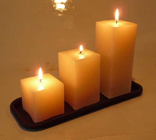 Imagen 6 de 9 de C610 - Pack 6 Velas Cuadradas Neutra (sin Fragancia) 6x10 Cm