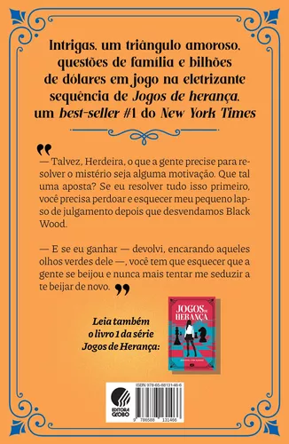 O Herdeiro Perdido - Os Jogos da Herança #2 - Livro de Jennifer Lynn Barnes  – Grupo Presença