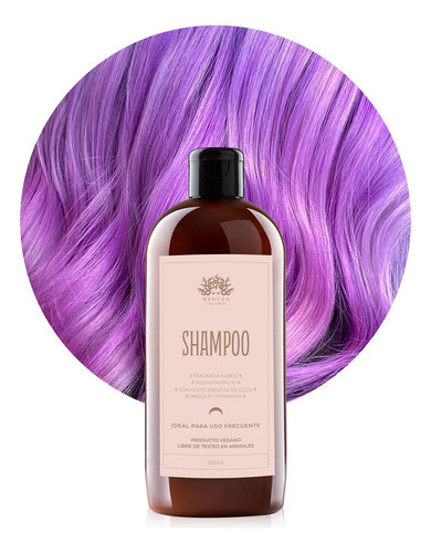 Shampoo Multivitamínico Medusa Colores X 500ml.