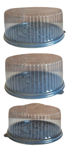 Tortera Plástica Descartable / Porta Torta 32 Baja (10 U.)