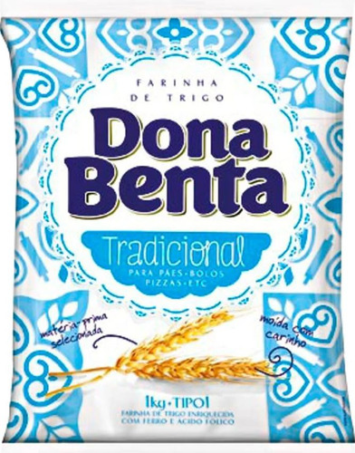 Farinha De Trigo Dona Benta 1kg Atacado (10 Unidades)