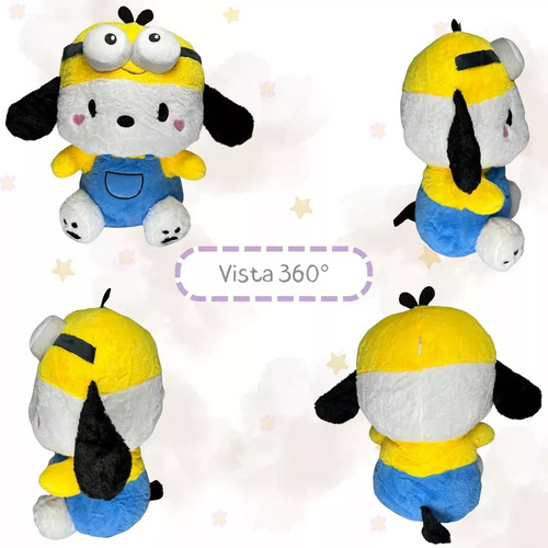 -- Fantasia Pochacco Plush 45 Cm Macia, Grande E Kawaii