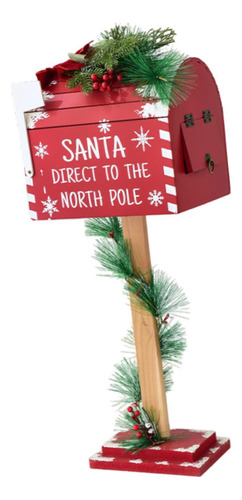 Decoración Navideña Buzón De Papá Noel Buzón De Cartas