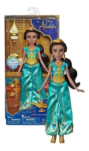 Muñeca Princesa Jazmín De Aladdin Melodia Disney