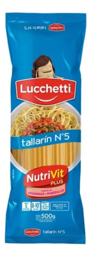 Fideos Tallarin N5 Lucchetti Nutrivit Premium 500g