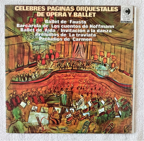 Celebres Paginas Orquestales De Opera Y Ballet Lp Carmen