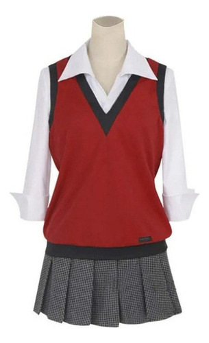 A Kakegurui Ikishima Midari Cosplay Uniforme Juego Completo