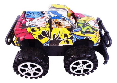 Vehículo Camioneta Pull Back X 2 De Colores Sturdy Style Color Negro