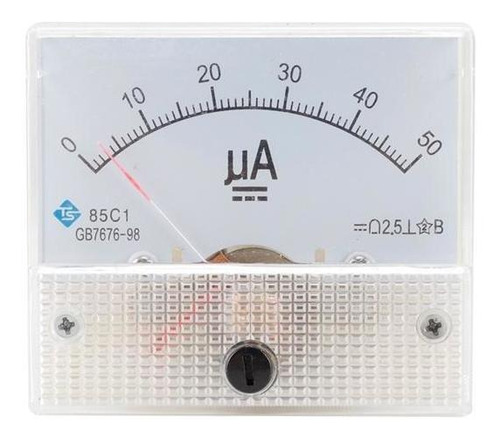 2x Panel Analógico Amp Microamperímetro Amperímetro De