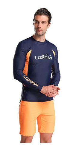 Traje De Baño Conjunto Manga Larga Surf Natación Buceo