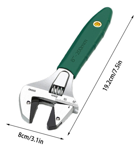 Llave De Trinquete Llave Ajustable De Acero Llave Grande Mul