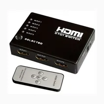 Comprar Switch Hdmi Selector 5 Entradas A 1 Salida - Control Remoto