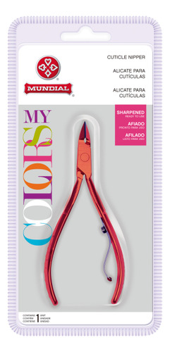 Alicate De Cutícula Mundial Colors Modelo 577
