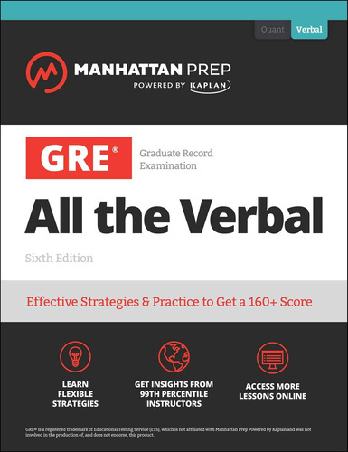 Libro: Gre All The Verbal: Effective Strategies & Practice F