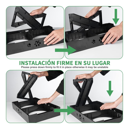 Cuencos Elevados Ajustables Perros Comedero Doble Cuencos