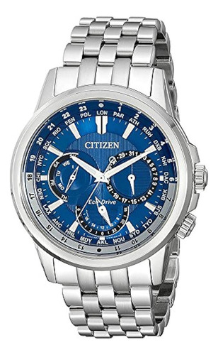 Citizen Eco-drive Bu2021-51l Calendrier Reloj De Acero Inoxi