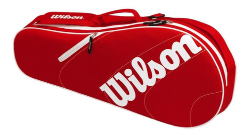 Raqueteira Advantage Team X3 Wrz609503 Wilson Cor Vermelho