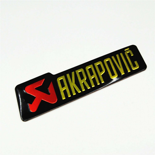 Emblema Sticker Akrapovic Exosto Logo Resistente Metálico