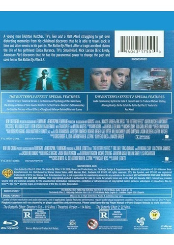 Blu-ray The Butterfly Effect 1 & 2 / Efecto Mariposa 1 & 2