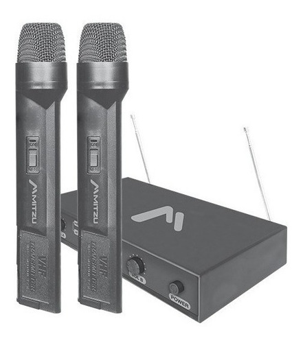 Par De Microfonos Inalambrico Dimamicos 50m Karaoke 3004