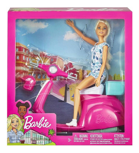 Barbie Motoneta Con Muñeca