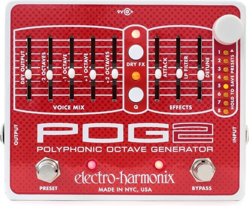 Electro-harmonix Pog2 Polyphonic Octave Generator Pedal