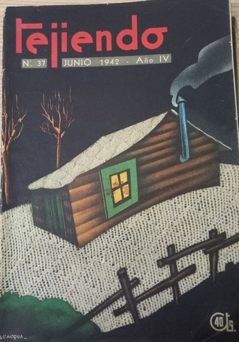 Set 7 Antiguas Revistas Tejiendo Década Del 40. Excelentes. (Usado)