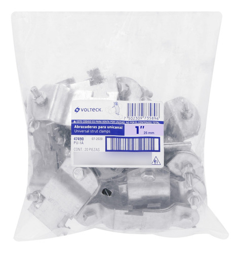 Abrazadera Para Unicanal 1 Volteck 47490