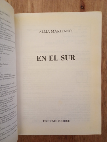 En El Sur - Alma Maritano (Usado)