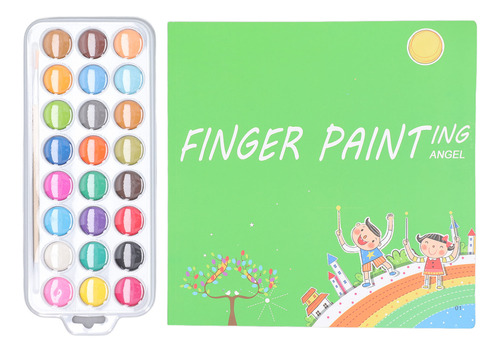 Kit De Pintura De Acuarela Para Niños, 24 Pinceles De Colore