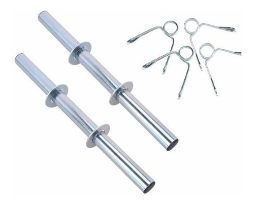 Kit Musculação 2 Barra Halter 40cm + 20kg Anilhas