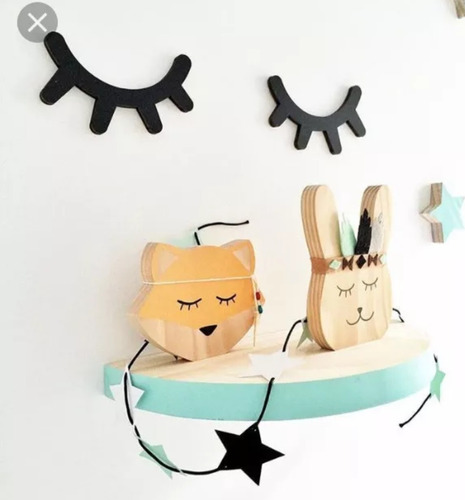 Pestañas Nórdicas Decoración Infantil Pared/trupan