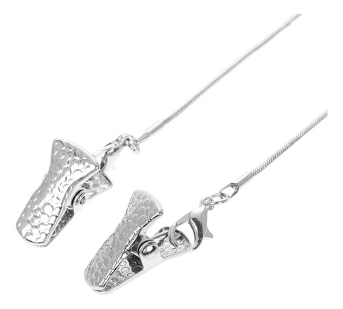 2 Cadenas De Metal Para Sujetar Máscaras Para Gafas