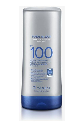 Total Block Protector Solar Jumbo Spf 100 By Yanbal