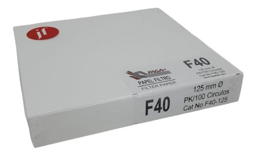 Papel Filtro Cuantitativo C/100 Fagalab F40-125