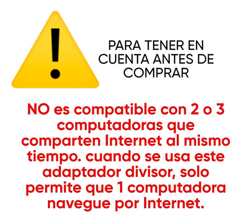 Imagen 2 de 7 de Divisor De Red Lan Ethernet Hembra Rj45 1 A 3 Adaptador