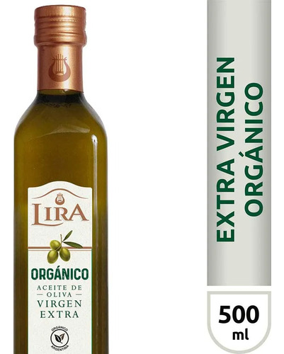 Lira Aceite De Oliva Virgen Extra Organico 500ml X3 Unidades