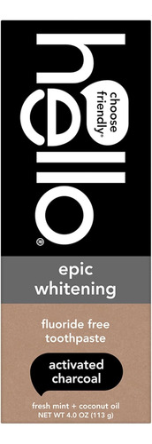 Hello Epic Whitening Fluoride Free Toothpaste 113 Gr