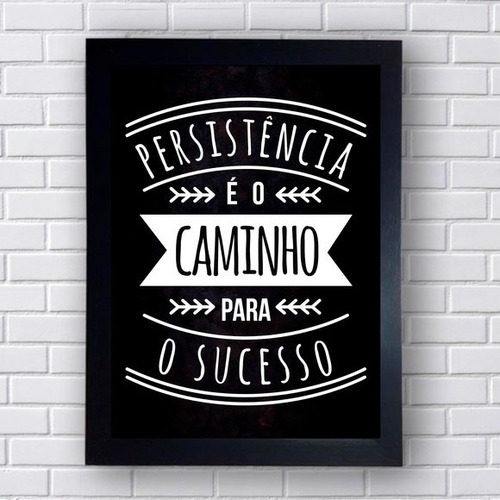 Quadro Decorativo Mod141 Motivacional Tamanho 42cm X 30cm