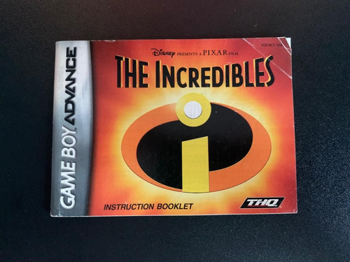 The Incredibles Game Boy Advance Manual