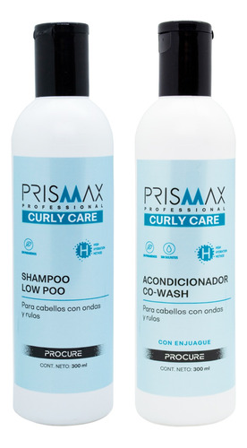 Prismax Curly Care Kit Shampoo + Acondicionador Rulos Chico