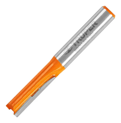 Broca Para Router, Recta 2 Filos, 1/4, Mediana, Truper