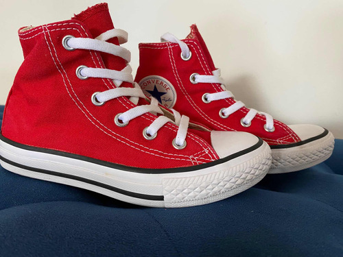 Zapatos Botas Converse Niños Unisex Rojos Original Talla 29