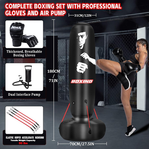 Saco De Boxeo 71 Con Soporte E Inflable
