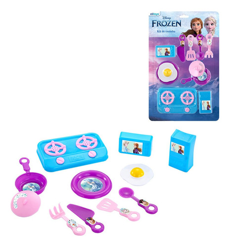 Brinquedo Para Criança Jogo De Cozinha Infantil Frozen 11 Pç