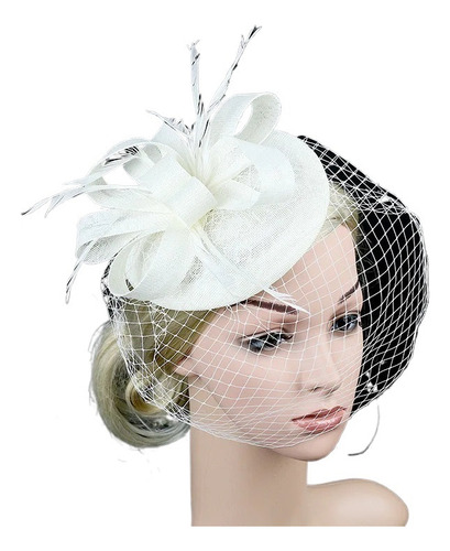 2 Uds Sombrero Elegante For Mujer Diadema Velo Tocado De