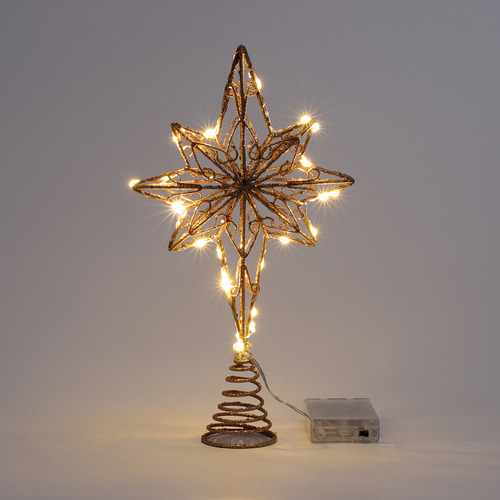 Eight Pointed Star Tree Topper Christmas Tree Topper Decorat